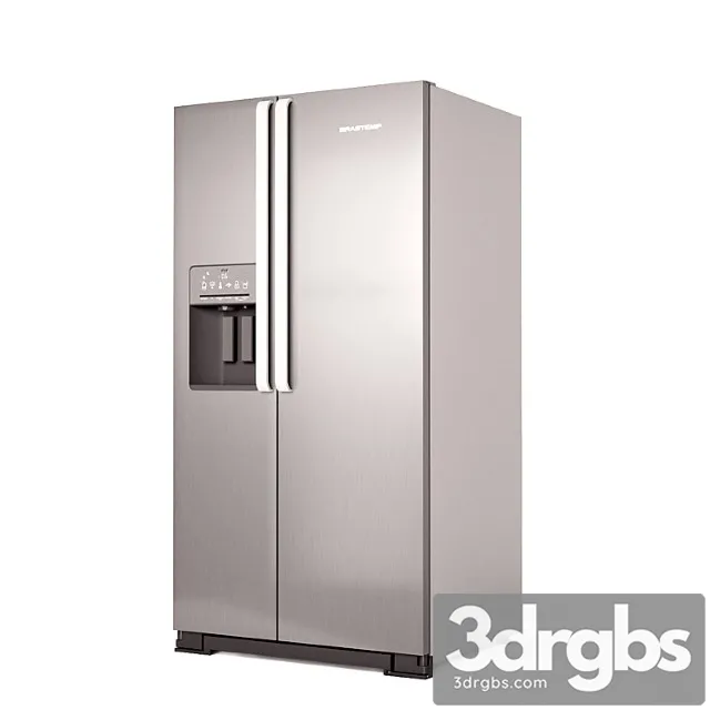 Side by side refrigerator 2 3D Model Free