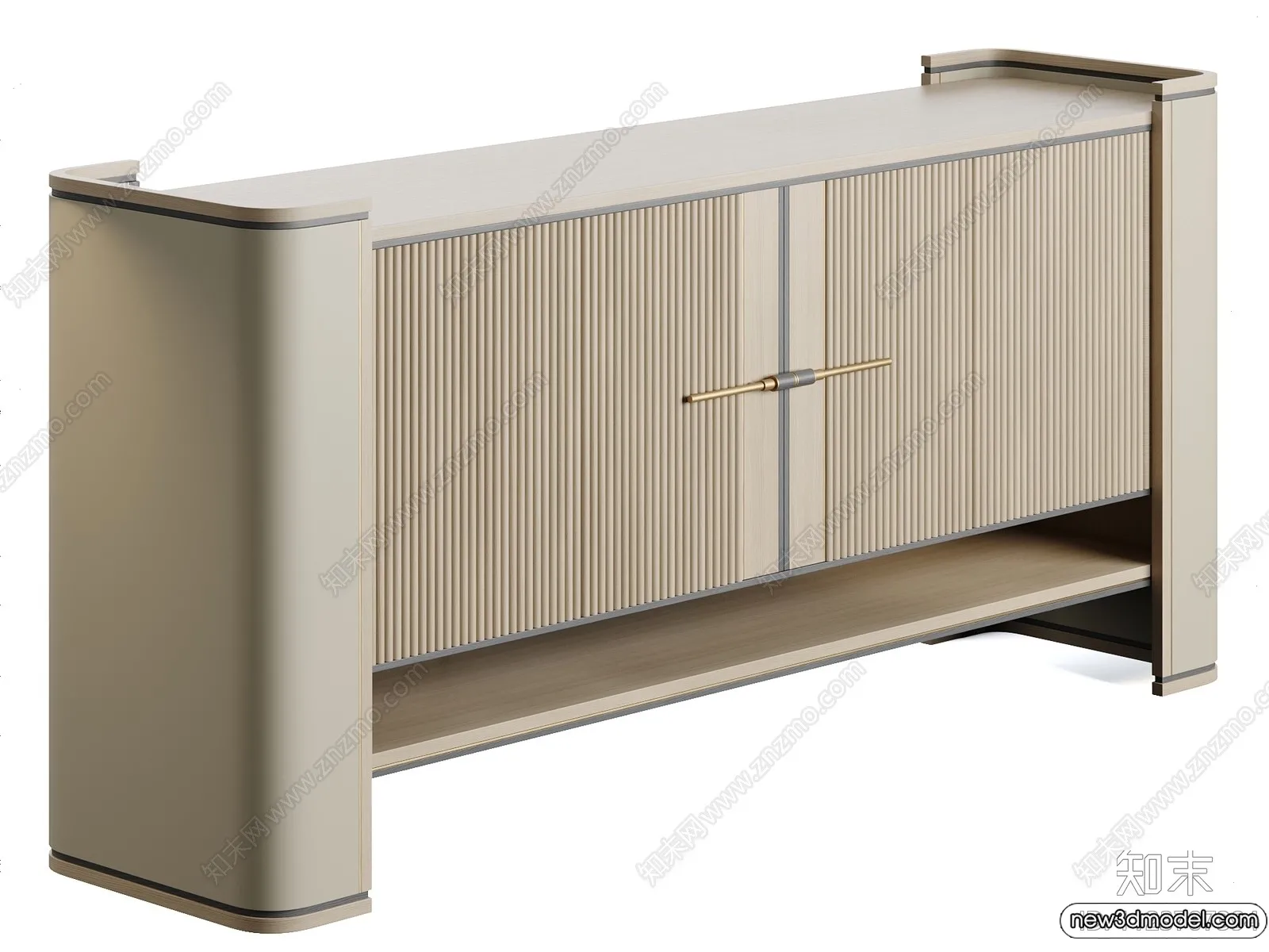 Side Cabinet and Racks - 3D Models for Interior - 053