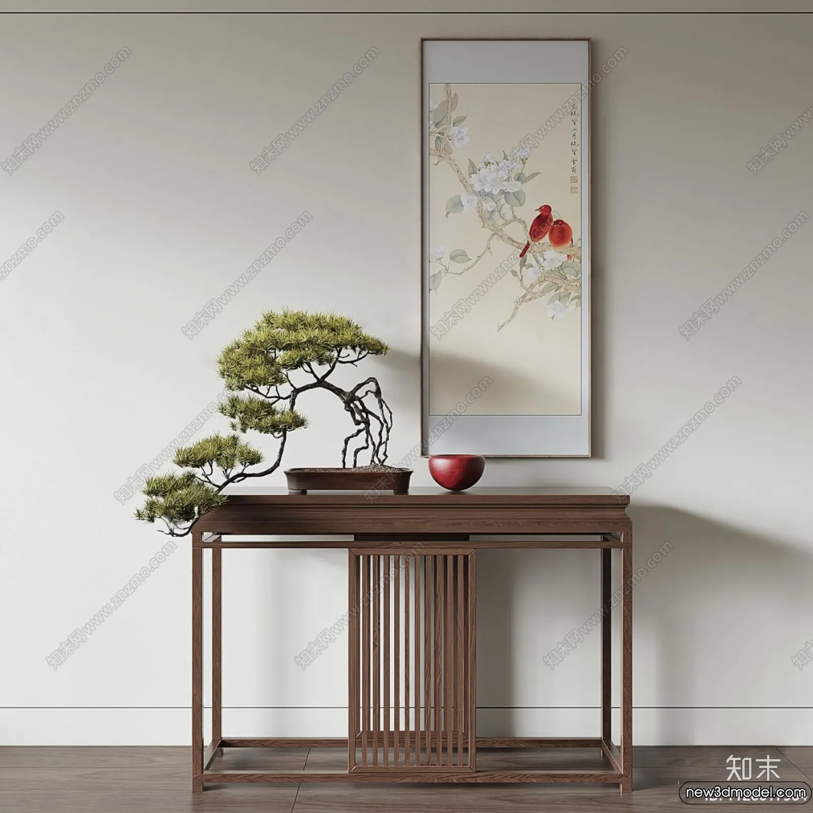 Side Cabinet and Racks - 3D Models for Interior - 064