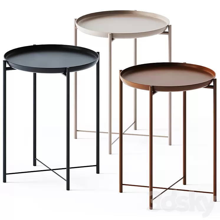 Side Coffee Table Gladom by Ikea 3D Model