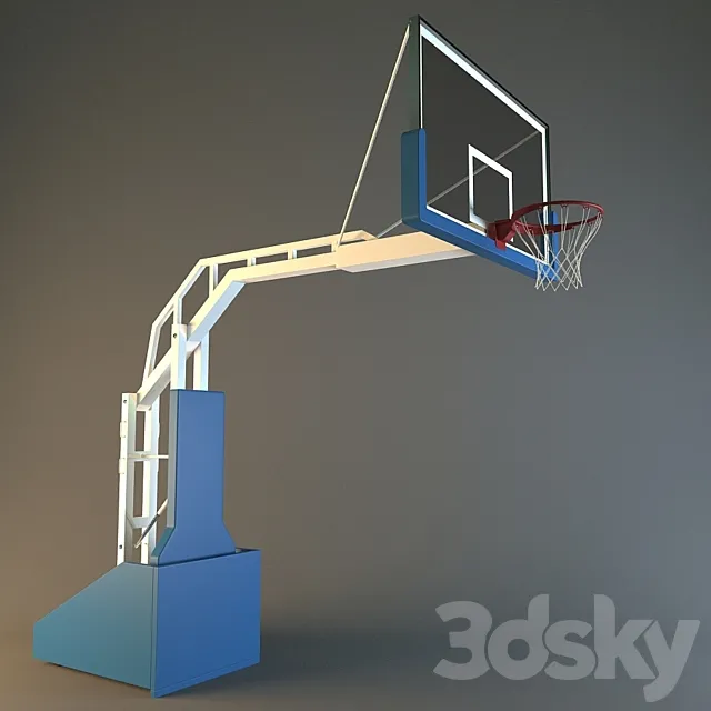 Side or main court competition system 3DModel