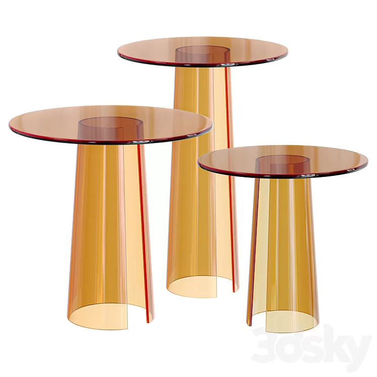 Side table Acrylic 3D Model