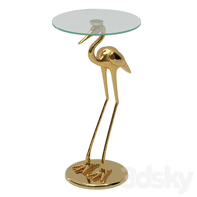 Side table Crane 3D Model