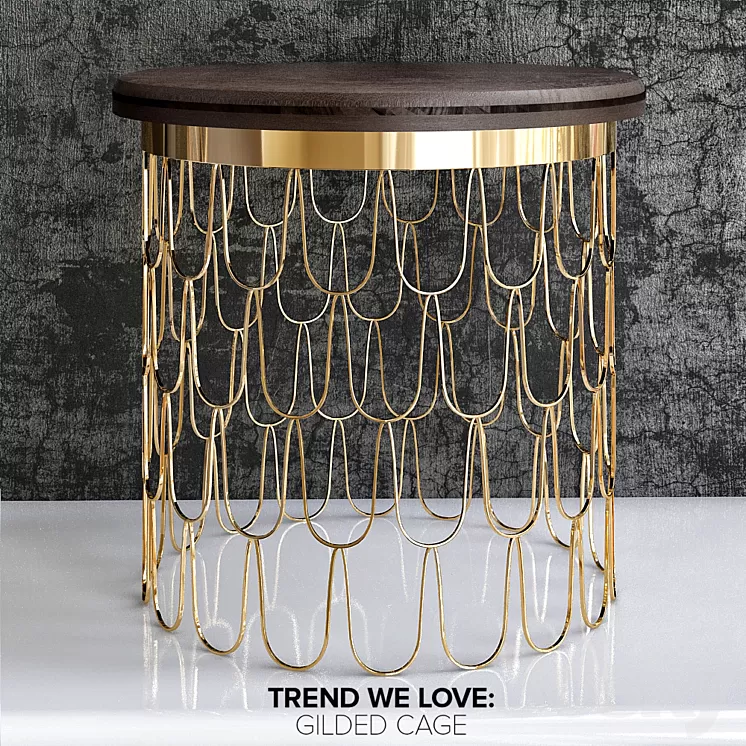Side table luxury_3 3D Model