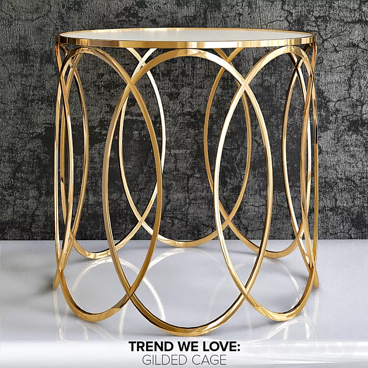 Side table luxury_4 3D Model