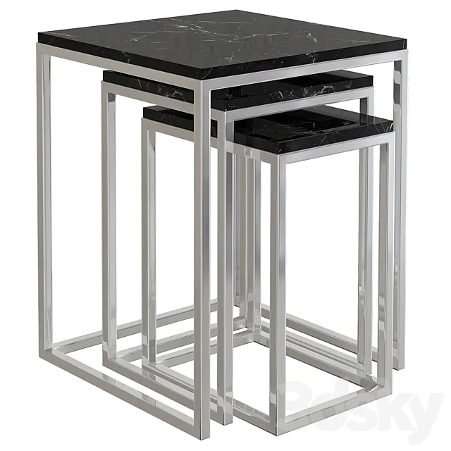 Side Table Paladin Eichholtz Collections 3D Model