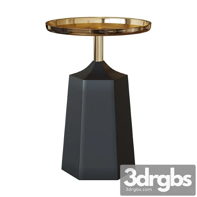 Side Table Plump Gold Coffee Table 3D Model Free