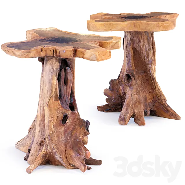 Side Table Tree Small 3D Model