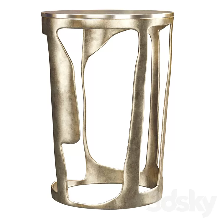Side table Vincenzo De Cotiis DC1511 / Round metal table 3D Model