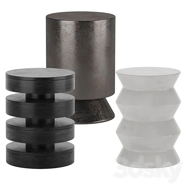 Side Table West Elm 6 3D Model