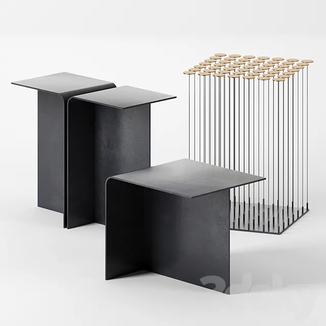 Side tables by Gentner design 3D Model