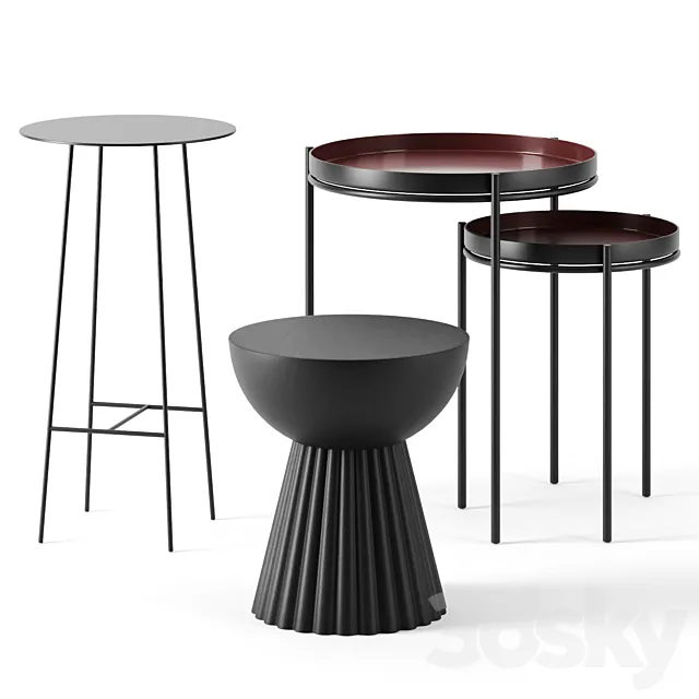 Side tables by La Redoute 3D Model