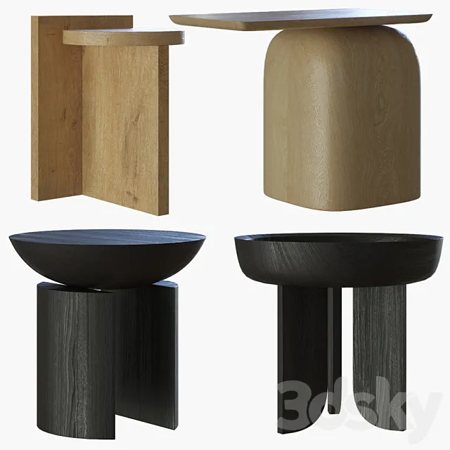 Side tables collection # 2 3D Model