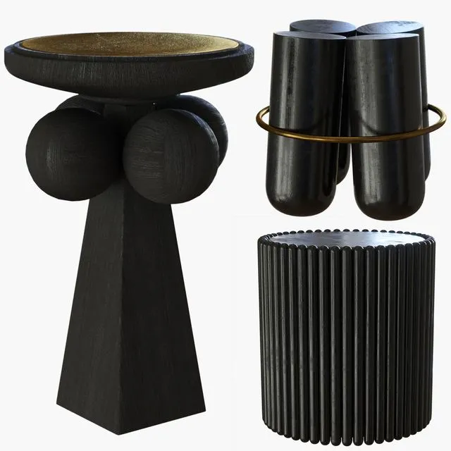 Side tables collection # 4 3D Model