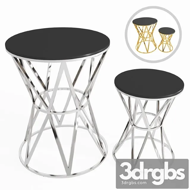 Side tables eichholtz domingo 2 3D Model Free