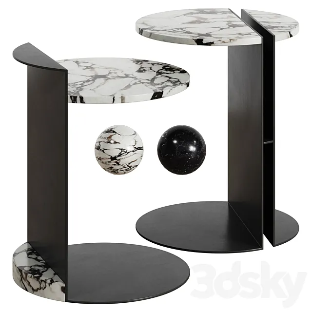 Side tables Fabio Teixeira Half Linea 3D Model