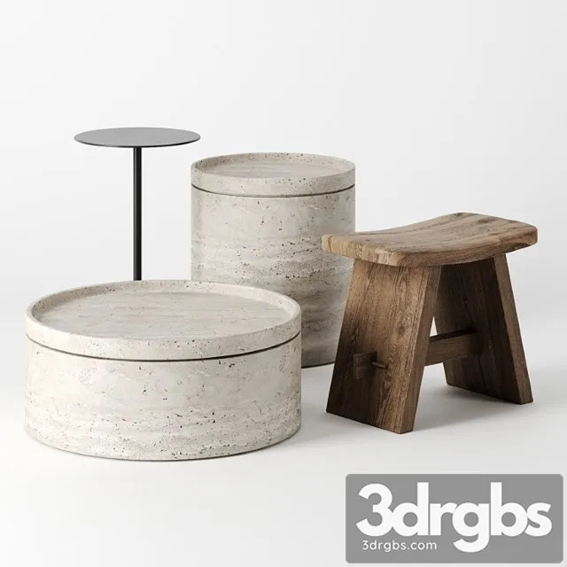 Side Tables Set 3D Model Free