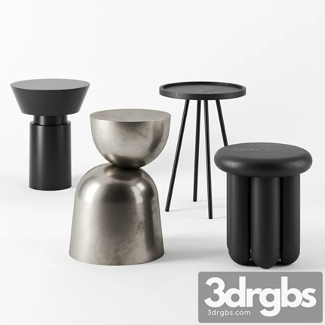 Side Tables Set by House Doctor 3D Model Free
