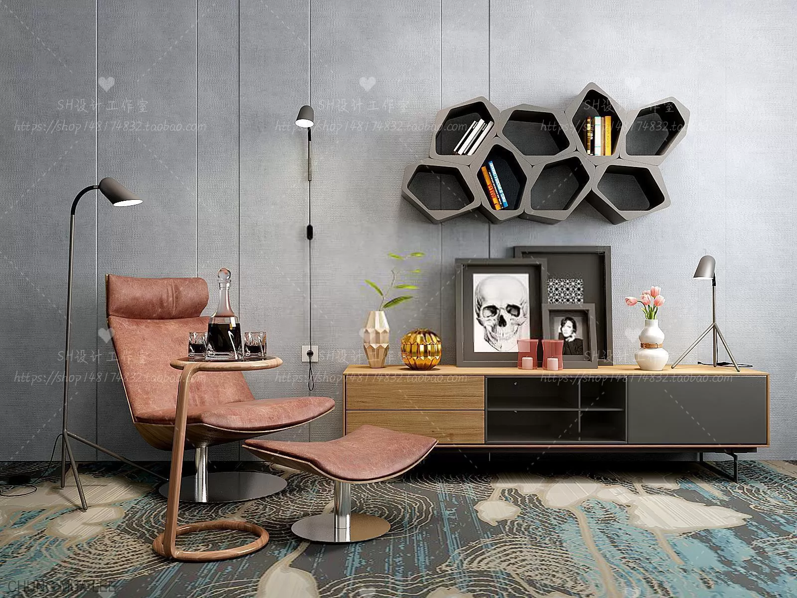 SIDEBOARD 3D MODELS - 3D MODELS - 3DSKY FREE MODELS