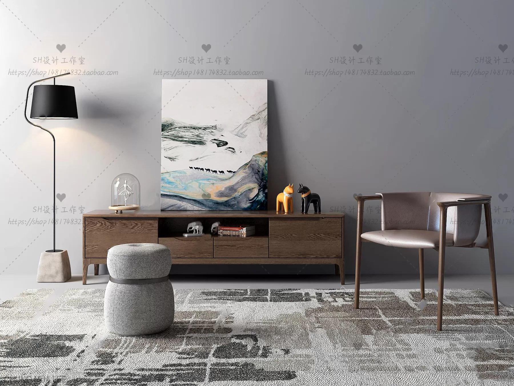 SIDEBOARD 3D MODELS - 3D MODELS - 3DSKY FREE MODELS