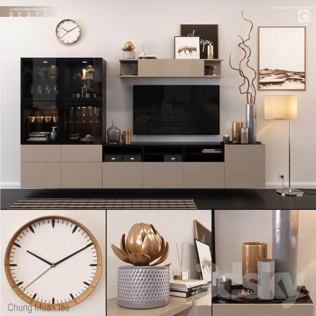 SIDEBOARD 3D MODELS - 3D MODELS - 3DSKY FREE MODELS