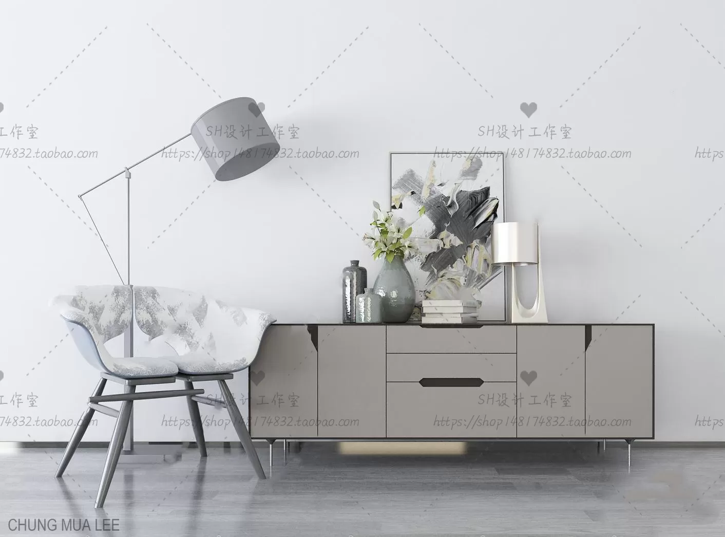 SIDEBOARD 3D MODELS - 3D MODELS - 3DSKY FREE MODELS