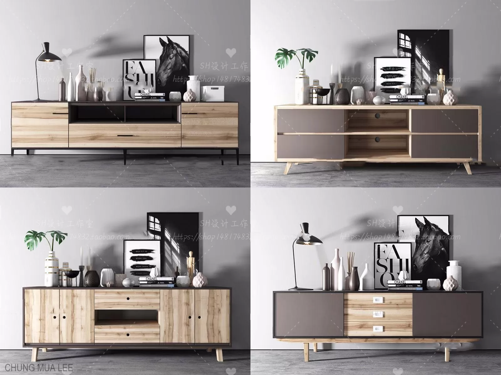 SIDEBOARD 3D MODELS - 3D MODELS - 3DSKY FREE MODELS