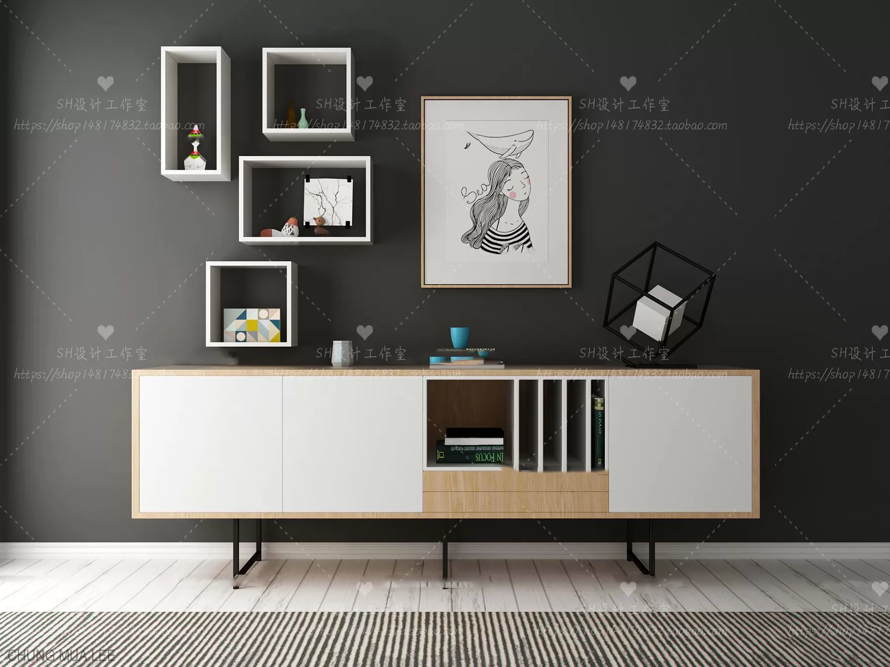 SIDEBOARD 3D MODELS - 3D MODELS - 3DSKY FREE MODELS
