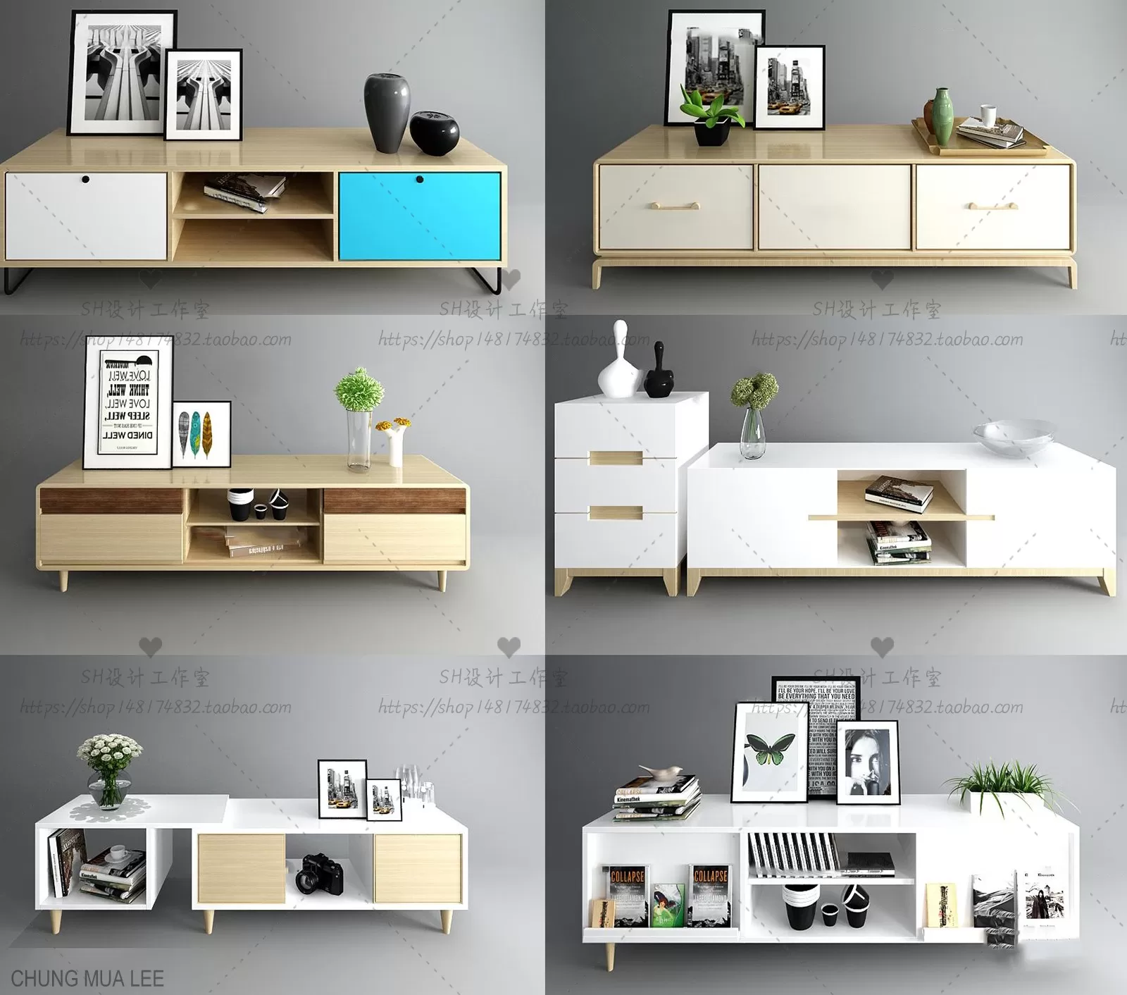 SIDEBOARD 3D MODELS - 3D MODELS - 3DSKY FREE MODELS