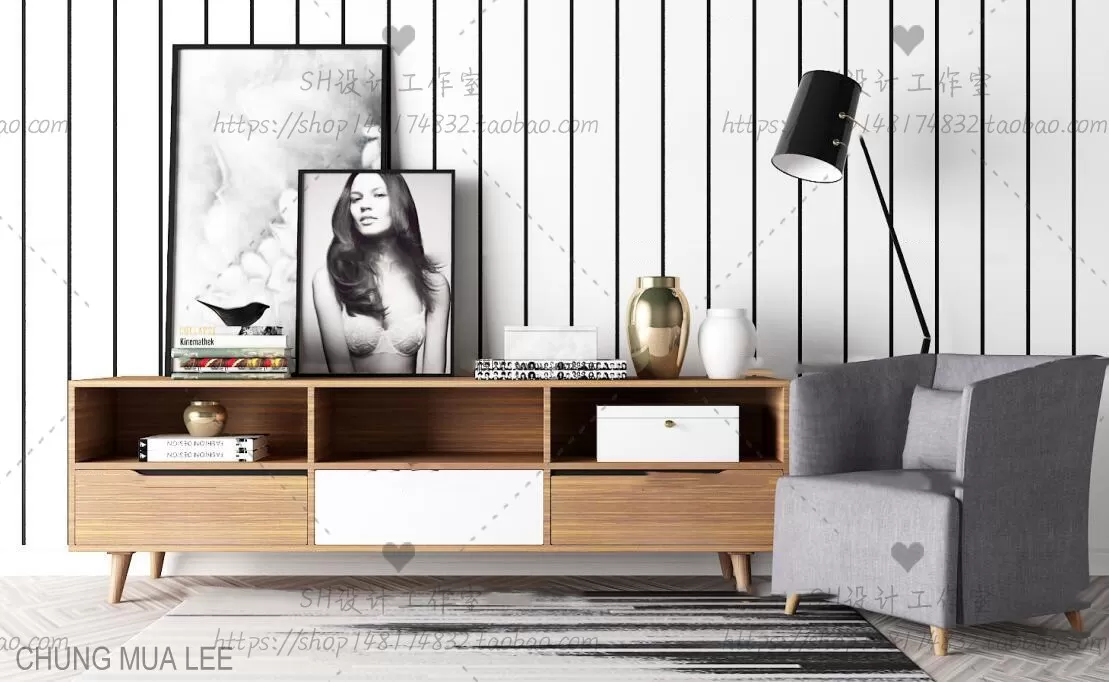 SIDEBOARD 3D MODELS - 3D MODELS - 3DSKY FREE MODELS