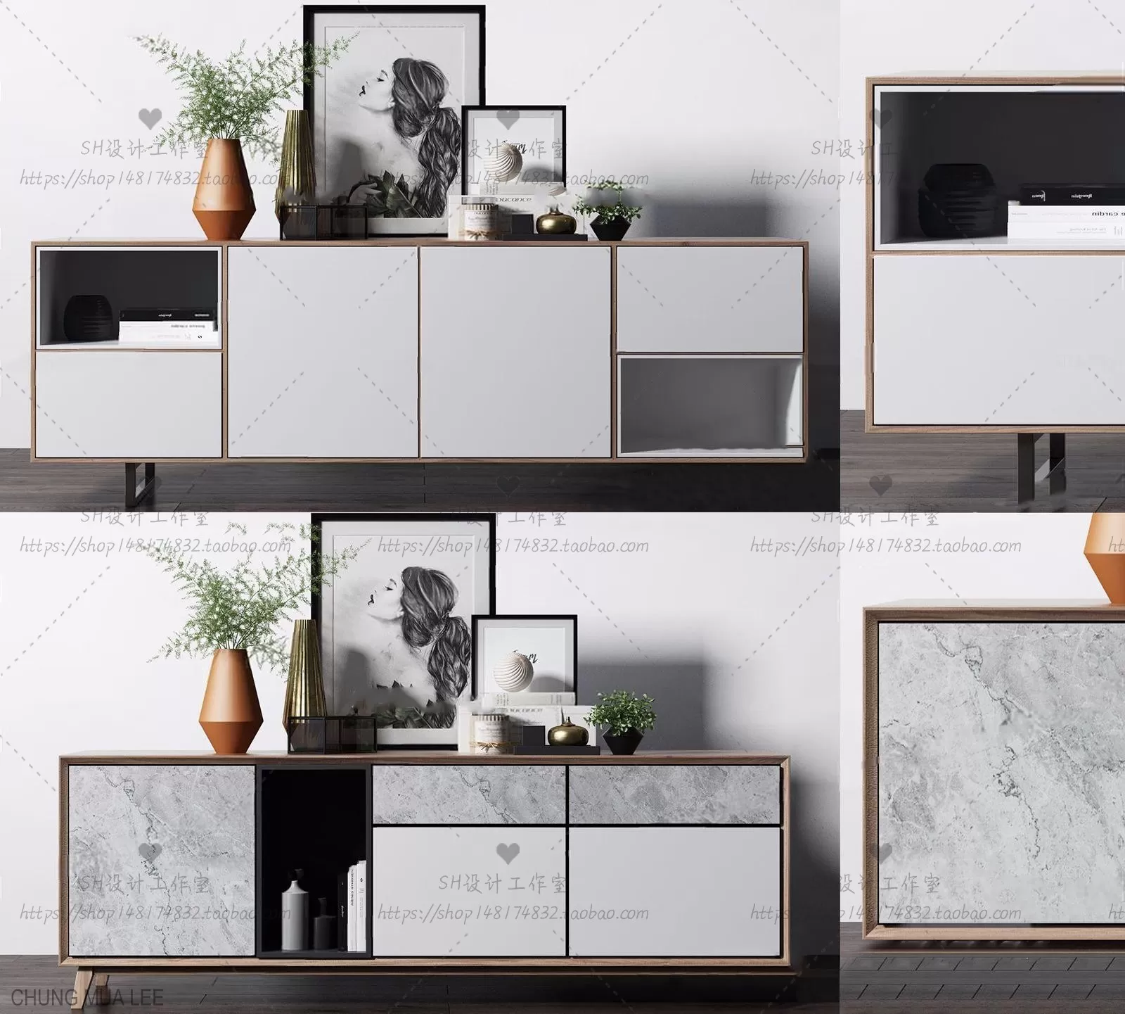 SIDEBOARD 3D MODELS - 3D MODELS - 3DSKY FREE MODELS