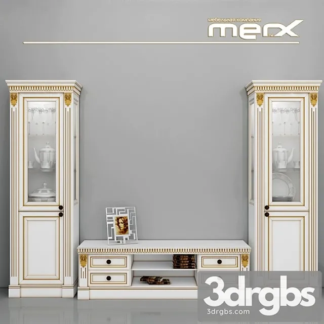 Sideboard and tv stand merx 2 3D Model Free