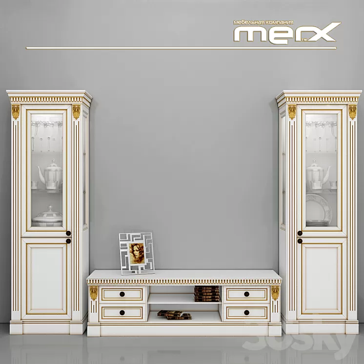 Sideboard and TV Stand Merx 3D Model