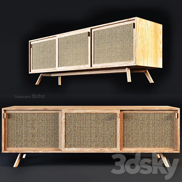 Sideboard-Boho 3D Model