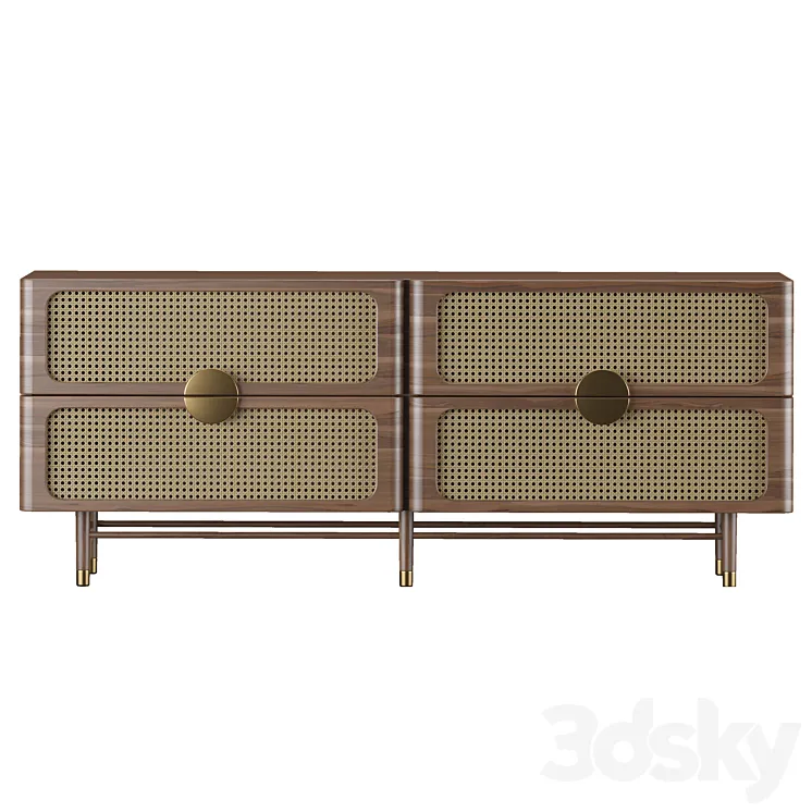 Sideboard Chest of Drawer 08 3D Model Free