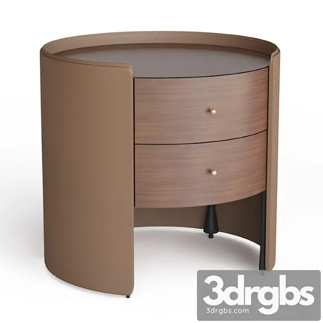 Sideboard in walnut and leather, firmo