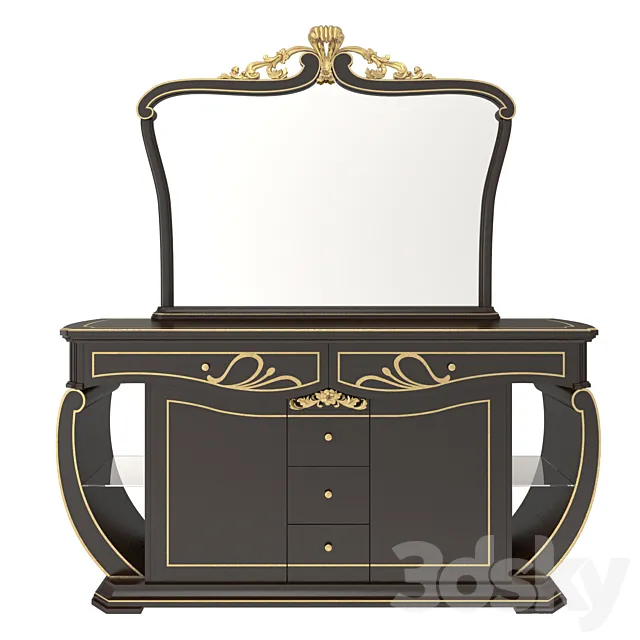 Sideboard + Mirror Coll. D Frandiss 2017 3D Model