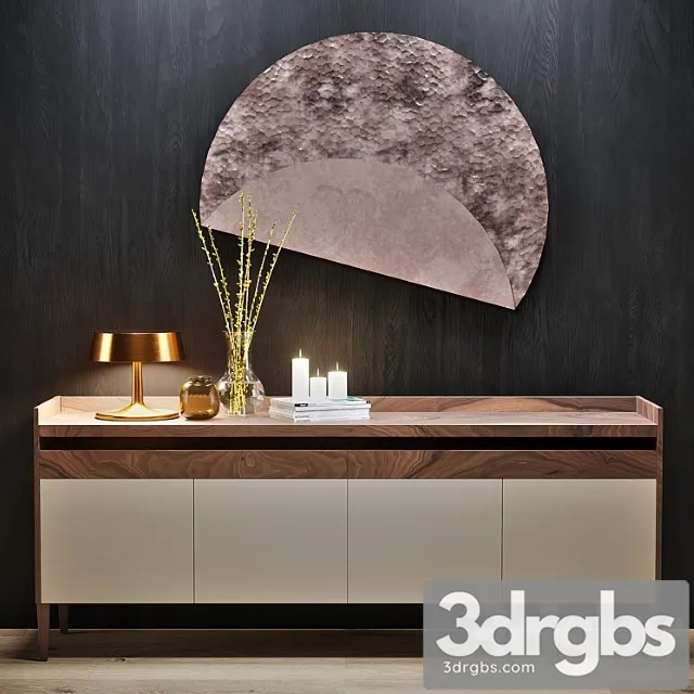 Sideboard romana 2 3D Model Free