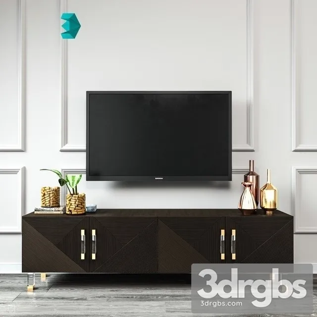 Sideboard TV 3D Model Free