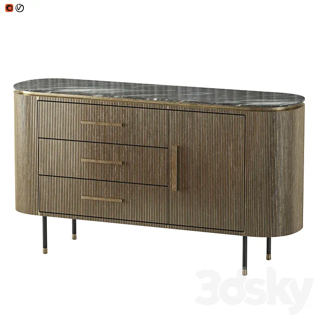 Sideboard Valbruna 3D Model