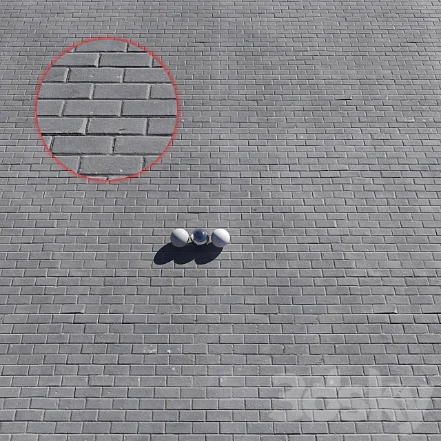Sidewalk tile_4 3D Model