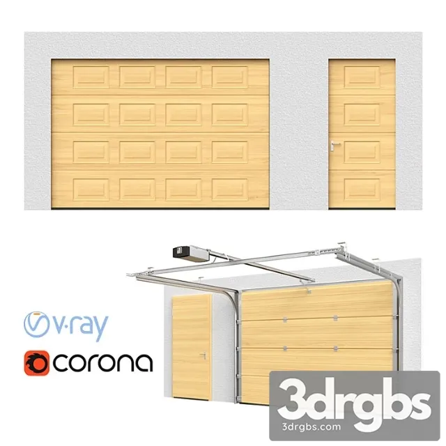 Siektsionnyie Vorota Hormann Otkrytyie Zakrytyie 3D Model Free