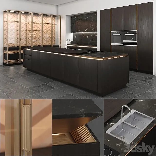 SieMatic-SLX-PURE kitchen 3D Model