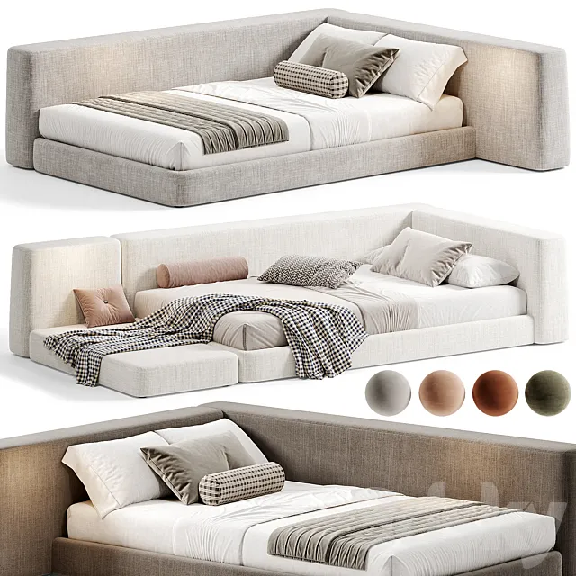 Siena Kids Bed By Como 3D Model