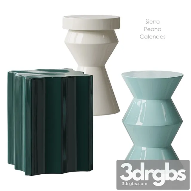 Sierro Peono Calendes Table AM PM 3D Model Free