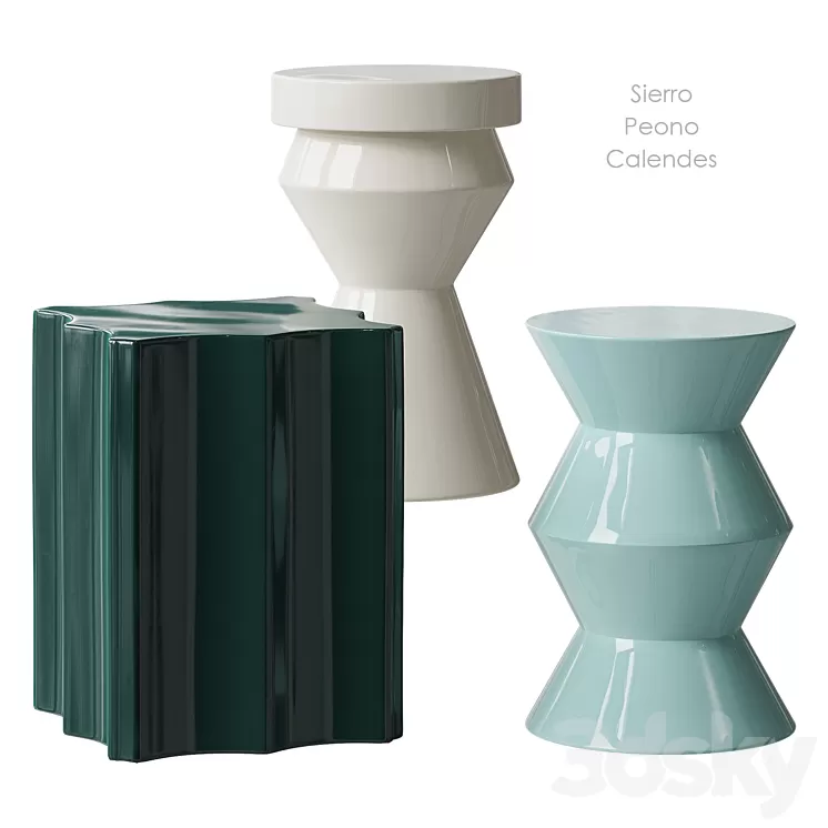 Sierro Peono Calendes Table AM PM 3D Model Free