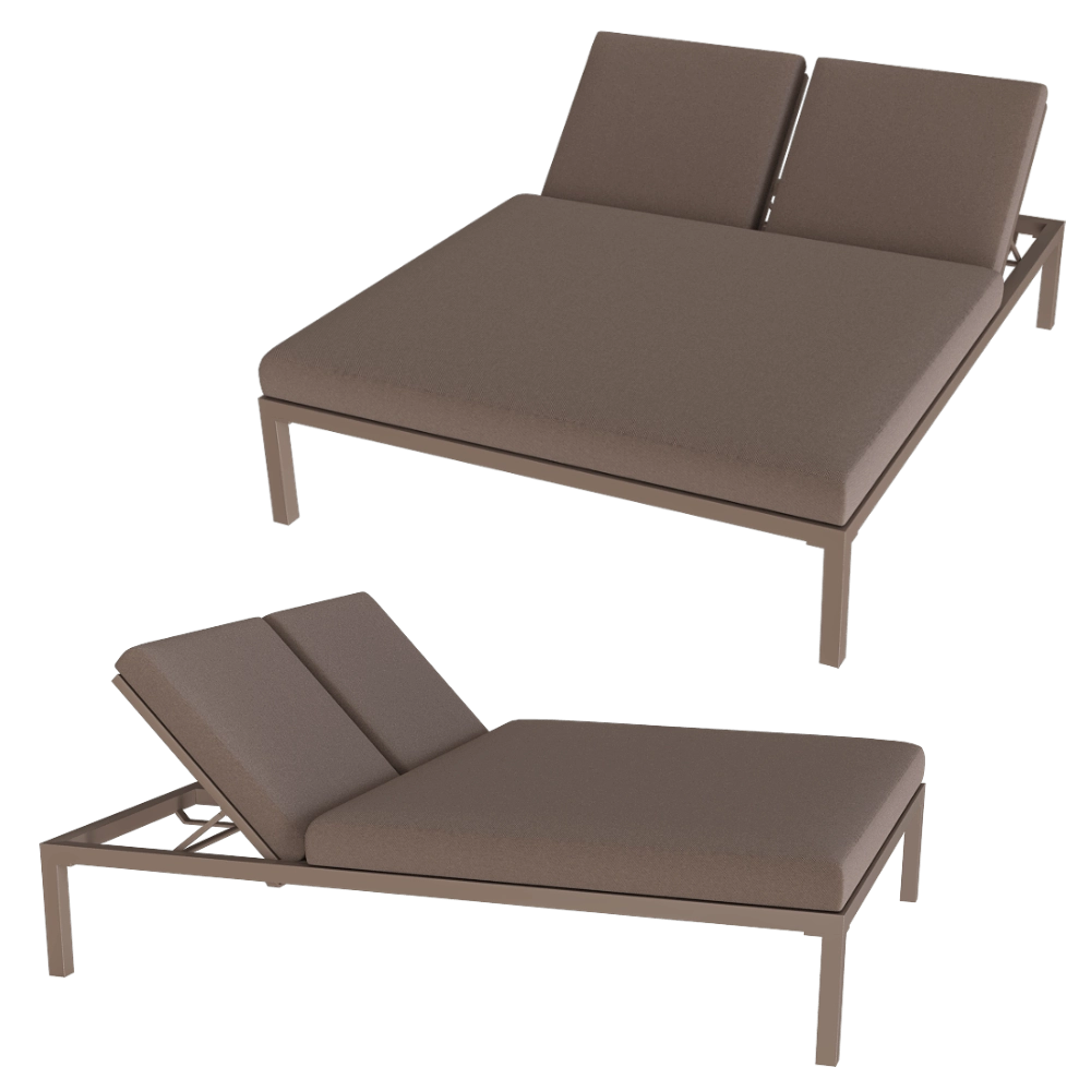 Sifas - Double chaise lounge KOMF30 3D Model