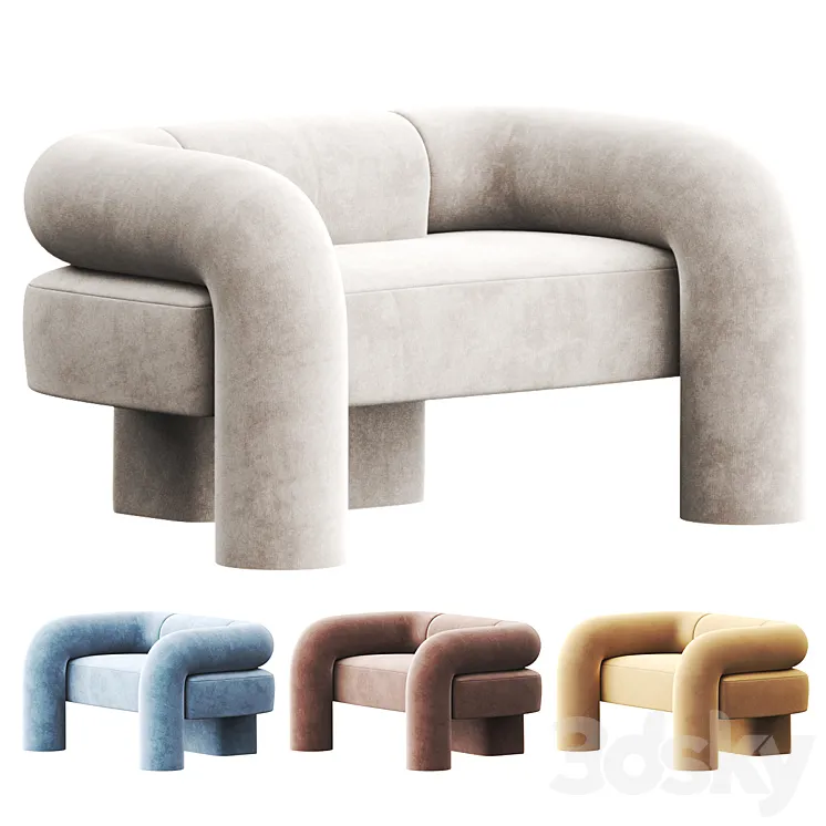 Sight Unseen Ian Felton Armchair 3D Model Free