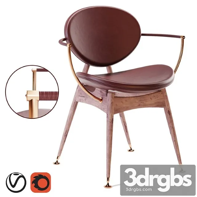 Siglo Modern Circle Chair 3D Model Free