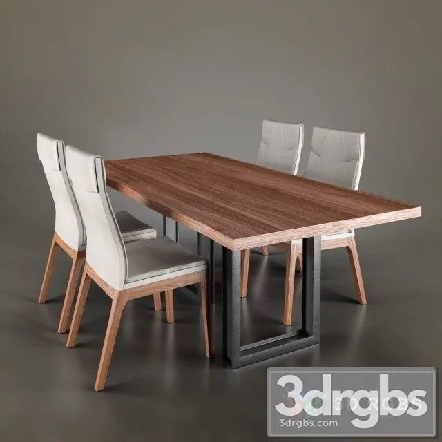 Sigma Tosca Table and Chair 3D Model Free